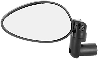 Zefal Cyclop Bar-End Bike Mirror – Foldable Rearview for Road, Hybrid & E-Bikes | 46 cm2 Convex Chrome ABS, Reversible Mount 16–22 mm