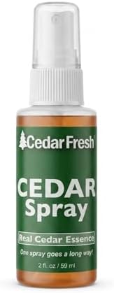Household Essentials CedarFresh 2‑Ounce Cedar Power Spray, Natural Cedar Essence Odor Neutralizer
