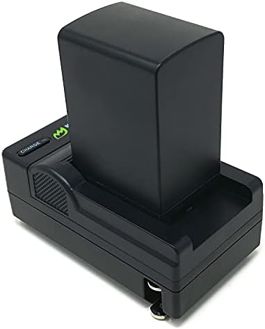 Wasabi Power Battery (2-Pack) and Charger for Canon BP-827 and Canon VIXIA HF20, HF21, HF200, HF G10, G20, M30, M31, M32, M40, M41, M300, M400, S10