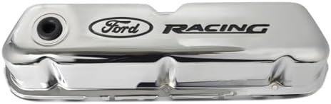Performance Valve Cover Set | Tall Valve Cover for 289/302/351W Engines | With Oil Fill & Breather Grommet | With Baffle | Chrome Steel | Racing