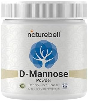 NatureBell D-Mannose Powder - 12oz - High Potency 2g Per Scoop - Fast Acting Support for Healthy Urinary Function & Bladder Wellness* - Pure