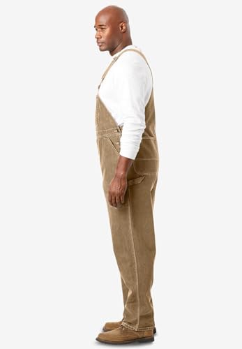 by KingSize Men's Big & Tall Denim Overalls