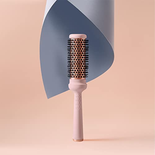 Magic Curling Round Brush (1 Inch) - Non-electronic, Self-Standing Round Brush, Great Blowout, Ceramic Coated Barrel, Quick Styling