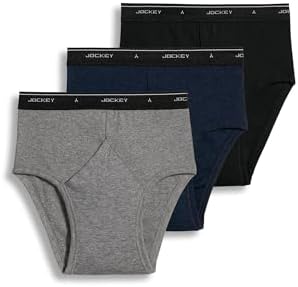 Jockey Classic Low Rise Brief- 3 Pack - 100% Cotton Underwear for Men