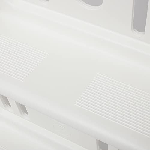 24 Inch in Pool Step Ladder, Adjustable Stair Entry System with Handrails and Non-Slip Surface for Above Ground Swimming Pools, White