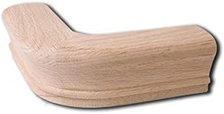 Red Oak 6010-8E 2-1/4 inch Width x 2-3/8 inch Tall Traditional Style Straight Wood Handrail for Stair Remodeling 8 feet Long