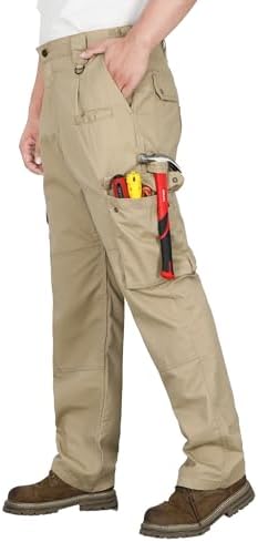 TICOMELA FR Pants for Men 7.5oz Lightweight (9 Pockets) Multi-Pocket 100% C
