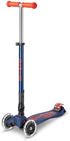 Micro Kickboard | Maxi Foldable LED Kids Scooter for Ages 5-12 | Children