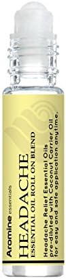 Peppermint Essential Oil Roll On, Pre-Diluted 10ml (Pack of 2). Premium Quality, Therapeutic Grade Topical Ready Aromatherapy Oil