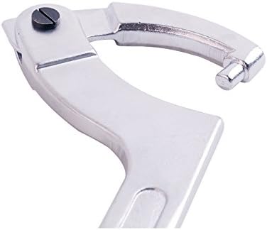 Chrome Vanadium C Pin Spanner Adjustable Hook Wrench, Round Head 19-51mm