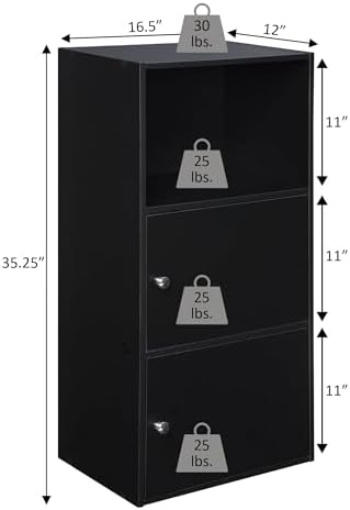 Convenience Concepts Xtra Storage 2 Door Cabinet, White (151187W)