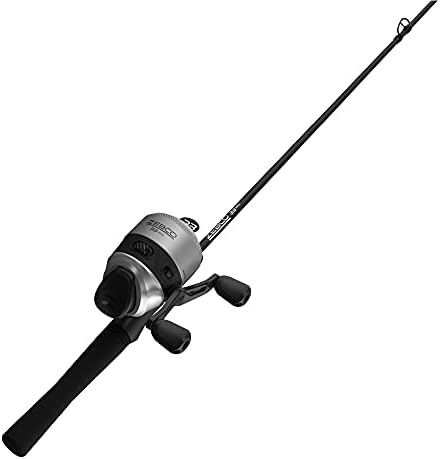 Zebco 33 Spincast Reel and Fishing Rod Combo, 6-Foot 2-Piece Fiberglass Rod with EVA Handle, Quickset Anti-Reverse Fishing Reel with Bite Alert