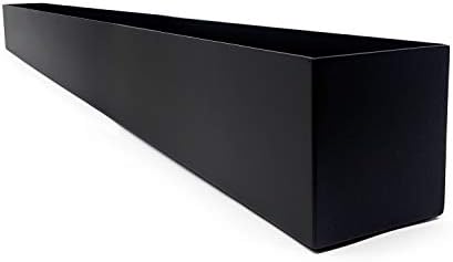 Buhbo Modern Metal Trough Rectangle Planter 32 inch, White