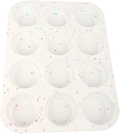 SHEbaking Silicone Muffin Pan for Baking Regular 12 Cups Cupcake Pans Muffin Tin Non-stick Muffin Tray Mold Easy Release,Durable,BPA Free