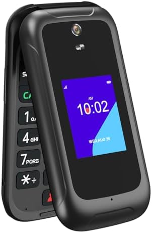 4G Flip Phone Unlocked, Basic Smart Cell Phone for Seniors Backup