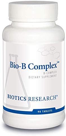 BIOTICS RESEARCH Bio B Complex High Potency B-Complex with Folate and Vitamins B2, B6 and B12 for Energy Production, Supports Cardiovascular Function