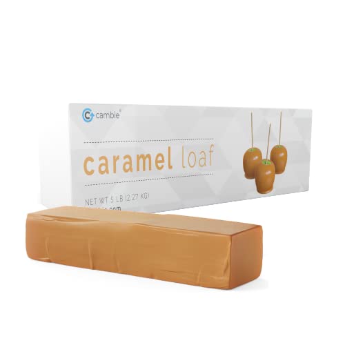 Cambie Caramel Loaf | Ready to Use | Rich, Creamy and Soft | For Caramel Apples, Dipping, Truffles and Bakery Applications (5 lb)