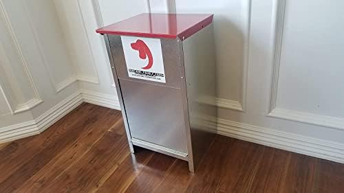 Duncan's Dog Feeder - Galvanized Metal Pet Food Station for Outdoor or Indoor Use - Automatic Gravity Self Feeding Dispenser for Small, Medium