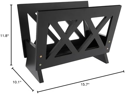 Frenchi Home Furnishing Contemporary Magazine Rack, white
