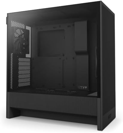 NZXT H5 Flow RGB - Compact ATX Mid-Tower PC Case - White | Compact mid-tower with included F360 RGB Core fans, 360mm radiator support, tempered glass. CAM-ready RGB out of the box.