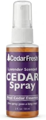 Household Essentials CedarFresh 2‑Ounce Cedar Power Spray, Natural Cedar Essence Odor Neutralizer