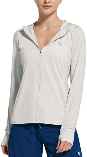 baleaf Women's Sun Protection Hoodie Jacket UPF 50+ Full Zip with Pocket