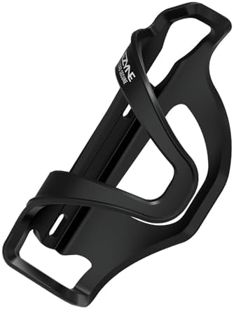 LEZYNE Flow Cage SL Bike Water Bottle Cage | Composite Matrix Construction, Side-Load Design, Compact Frame Cycling Accessory, Left Side, Black