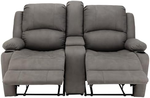 Camper Comfort 65" Wall Hugger Reclining RV (Manual, Slate)