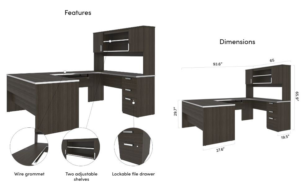 Specifications for the desk