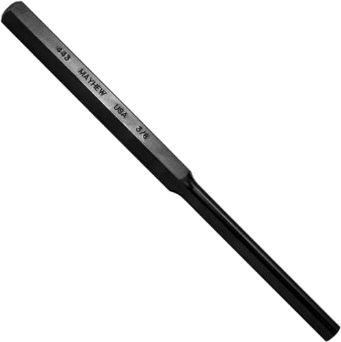 Mayhew Pro 21504 3/8-Inch Black Oxide Extra-Long Pin Punch