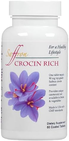 Eye Health Supplement for Vision, Macular & Eye Pressure | Crocin Rich 60CT