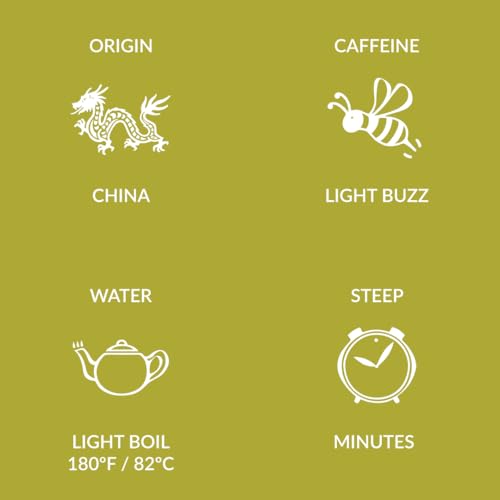 Two Leaves and a Bud Organic Tropical Green Tea, 15 Count (Pack of 1) | Whole Leaf Green Tea in Pyramid Sachets, Sencha Green Tea
