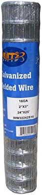 16GA Galvanized 48in x 50ft-3in x 2in Welded Wire Mesh Garden Economy Fence