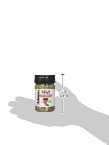 Johnny's - Seasoned Pepper - 5 oz | Pepper Seasoning Blend, Great For Meats, Poultry, Vegetables, Soups, Grilling, Roasting & Everyday Cooking