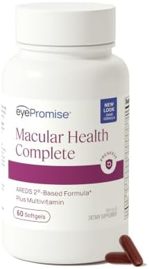 EyePromise Macular Health Eye Vitamins with Multivitamin, 60 Softgels | Eye Health Supplements for Macular Support with Omega 3, Fish Oil
