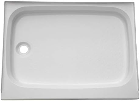 Lippert Components Replacement Shower Pan with Left Drain, Scratch-Resistant ABS Acrylic for RVs, Travel Trailers, 5th Wheels and Motorhomes - 210369
