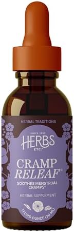 Herbs Etc. Cramp ReLeaf (Menstrual) Classic Liquid Extract - Cycle Support Supplement that Soothes Cramps - Black Haw