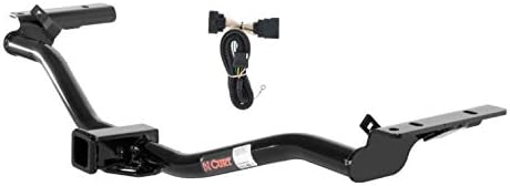 CURT Class 3 Trailer Hitch 2" Receiver with 4-Way Flat Output Custom Wiring Harness fits 2011-2019 Explorer | Resists Rust, Chipping