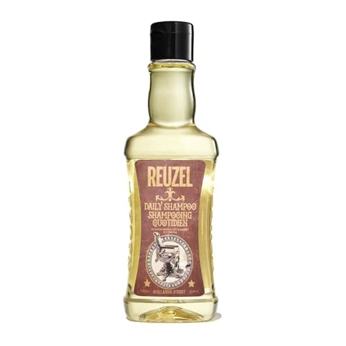 Reuzel Daily Shampoo, Cleanses Hair and Scalp, 33.81 oz | Gentle Cleansing and Scalp Balancing. T4 Tonic Blend with Witch Hazel, Nettle, Rosemary and Horsetail. Vegan.