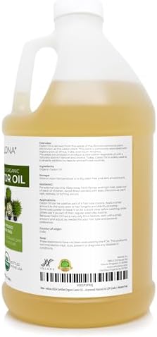 velona USDA Organic Castor Oil - 64 fl oz, Cold Pressed, USP Grade