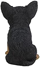 Hi-Line Gift Ltd Chihuahua Puppy Statue, Black/Brown