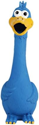 Tamu style Rubber Chicken Dog Toy, 11-Inch Yellow Screaming Squeaky Toy