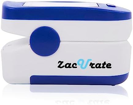 Zacurate 500BL Fingertip Pulse Oximeter Blood Oxygen Saturation Monitor with Batteries Included (Navy Blue)