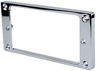 Guyker Flat Metal Humbucker Pickup Mounting Ring Set - Bridge Neck Pickups Cover Frame Replacement Part for Electric Guitar or Precision Bass(2PCS