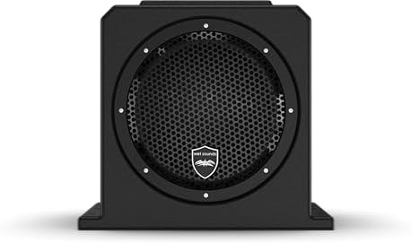 Wet Sounds | Stealth AS-10 | High Efficiency, 10" Active Marine Powered Subwoofer with Built-in 500 Watt Amp | Remote Level Control Included (Black)