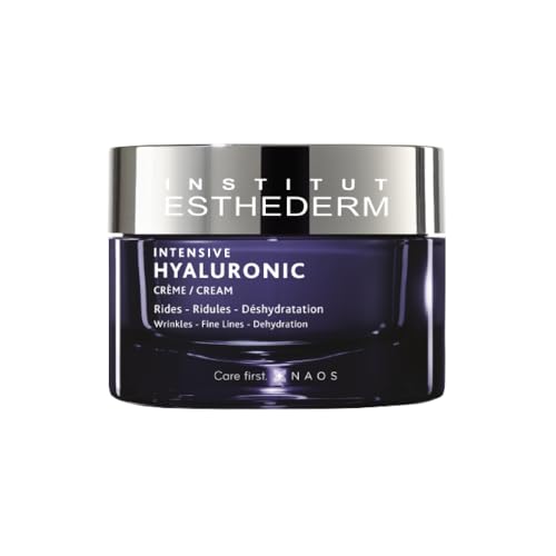 Institut Esthederm Intensive Hyaluronic Cream, Face Cream for Wrinkles, Fine Lines, and Dehydrated Skin, Face