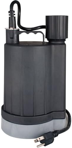 Star 2SUEL 1/4 HP Submersible Automatic Utility Pump with Electronic Water Sensor