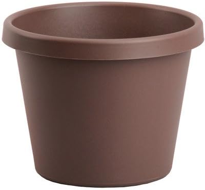 Round Pot Planter Color: Chocolate, Size: 19.3" H x 24" W x 24" D