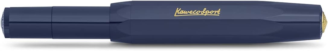 Kaweco CLASSIC SPORT Fountain Pen White with 23 Carat Gold-Plated Steel Nib and Iridium Tip for Ink Cartridges I Sport Fountain Pen 13 cm I Nib: BB (Extra Broad)