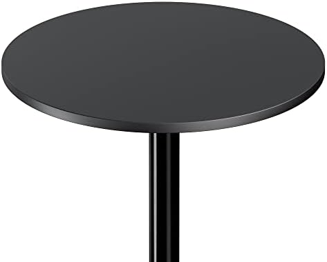Winsome Obsidion Round Tall Pub Table, Black, 40" | Small High Top Circle Bar Style Cocktail or Bistro Table for Kitchen, Breakfast Nook, Dining Area